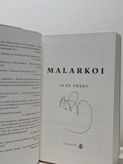 Cities of the Weft 1 - 3: Mordew; Malarkoi; Waterblack by Alex Pheby (Signed First Edition) - Fialta Books