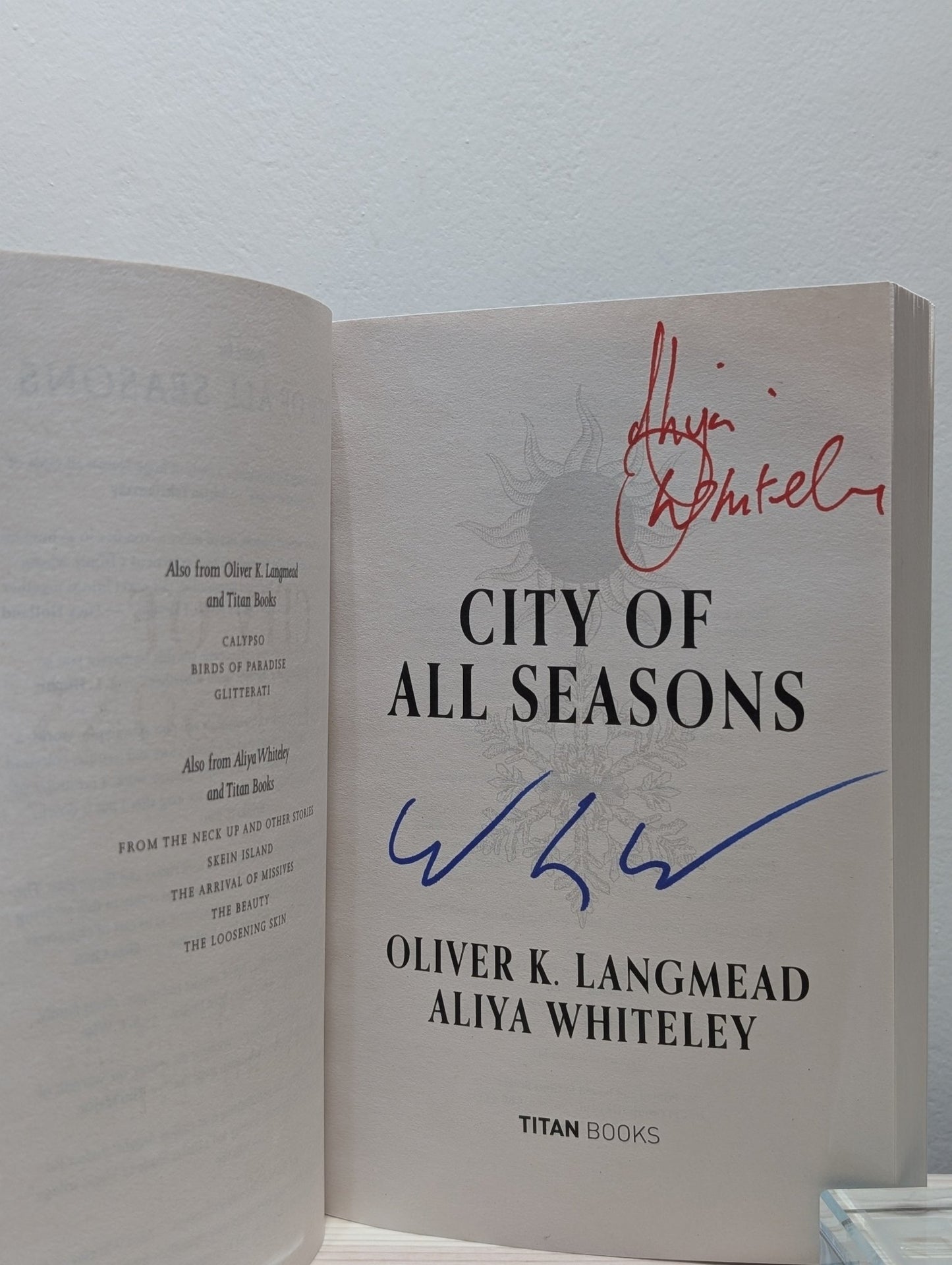 City of All Seasons by Oliver K. Langmead (Signed First Edition) - Fialta Books