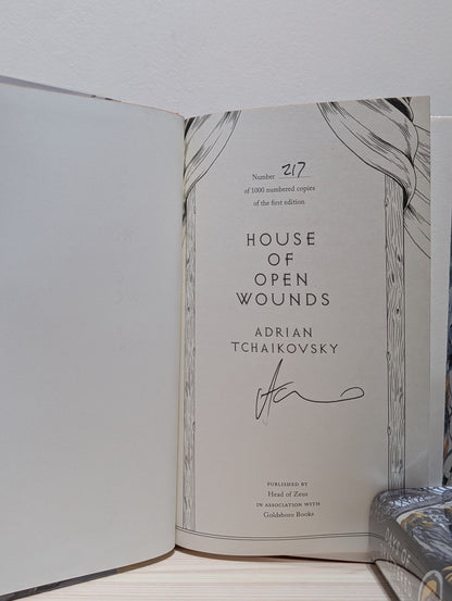 City of Last Chances; House of Open Wounds; Days of Shattered Faith by Adrian Tchaikovsky (Signed First Set with sprayed edges) - Fialta Books