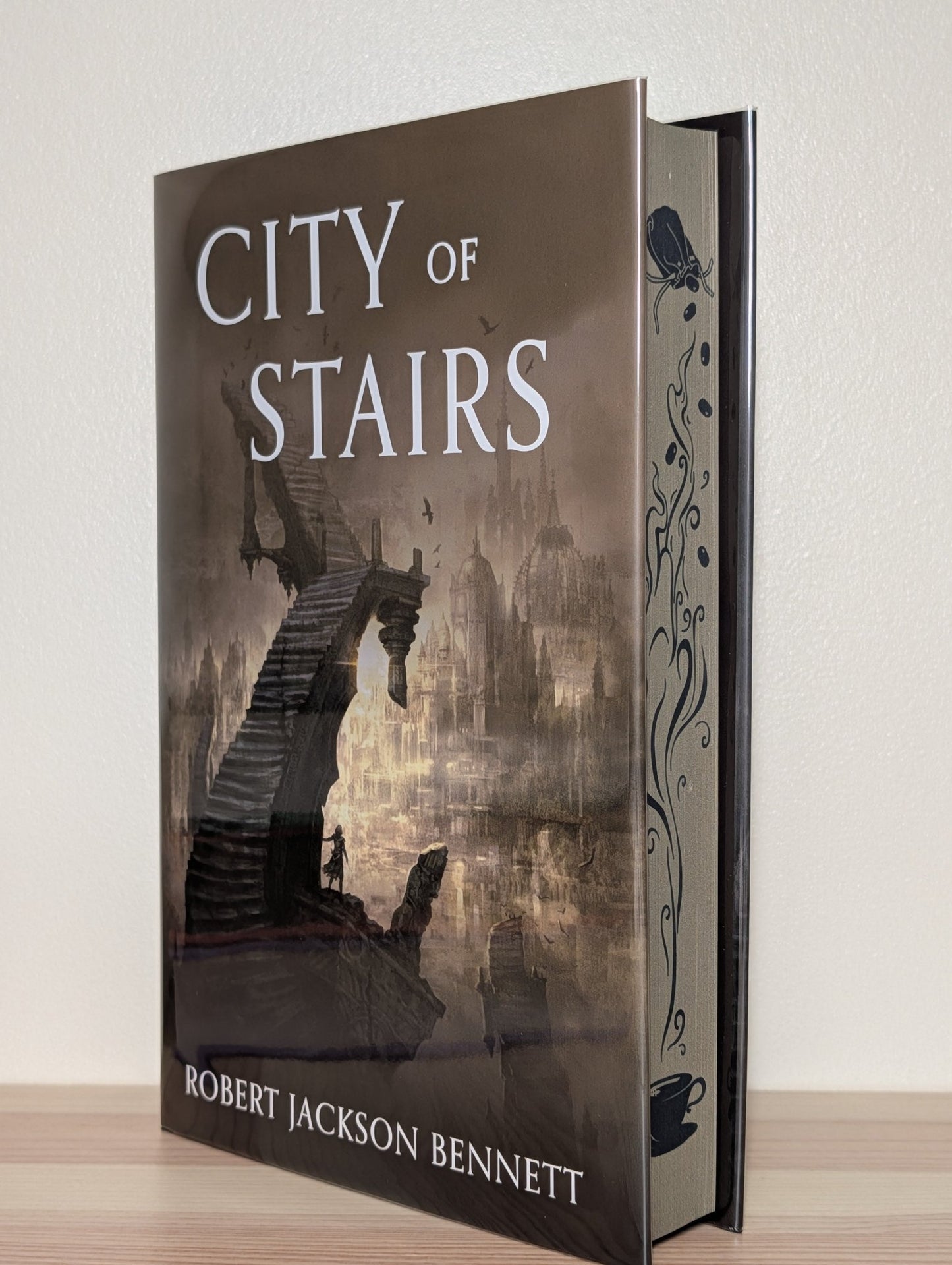 City of Stairs by Robert Jackson Bennett (Signed Numbered with sprayed edges) - Fialta Books
