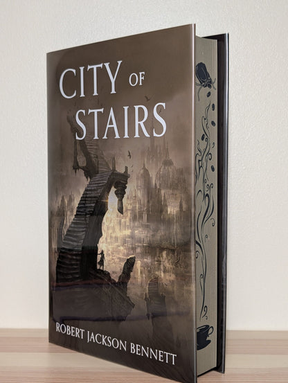 City of Stairs by Robert Jackson Bennett (Signed Numbered with sprayed edges) - Fialta Books