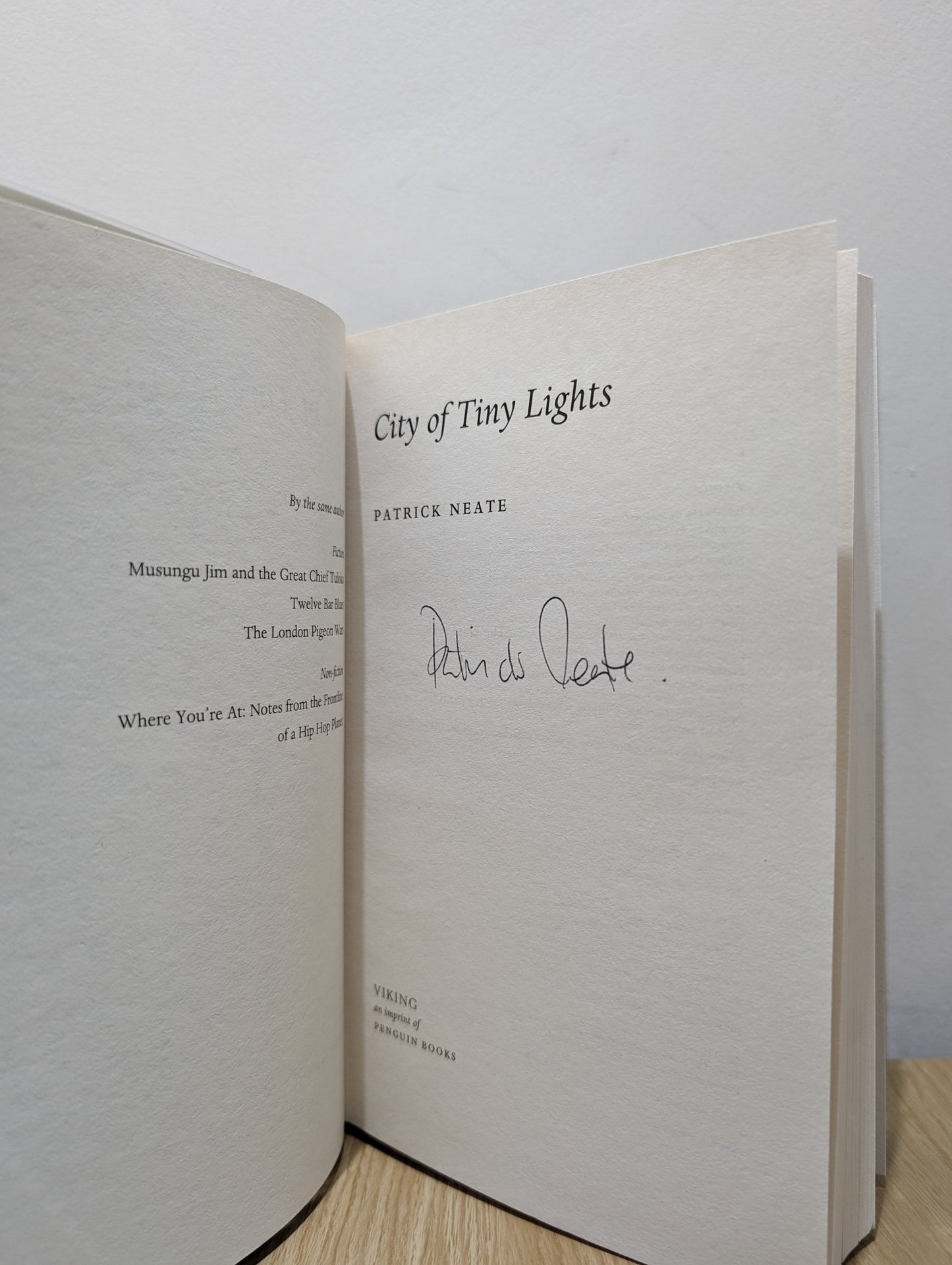 City Of Tiny Lights by Patrick Neate (Signed First Edition) - Fialta Books