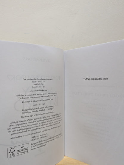 Civilisations: How Do We Look / The Eye of Faith by Mary Beard (Signed First Edition) - Fialta Books