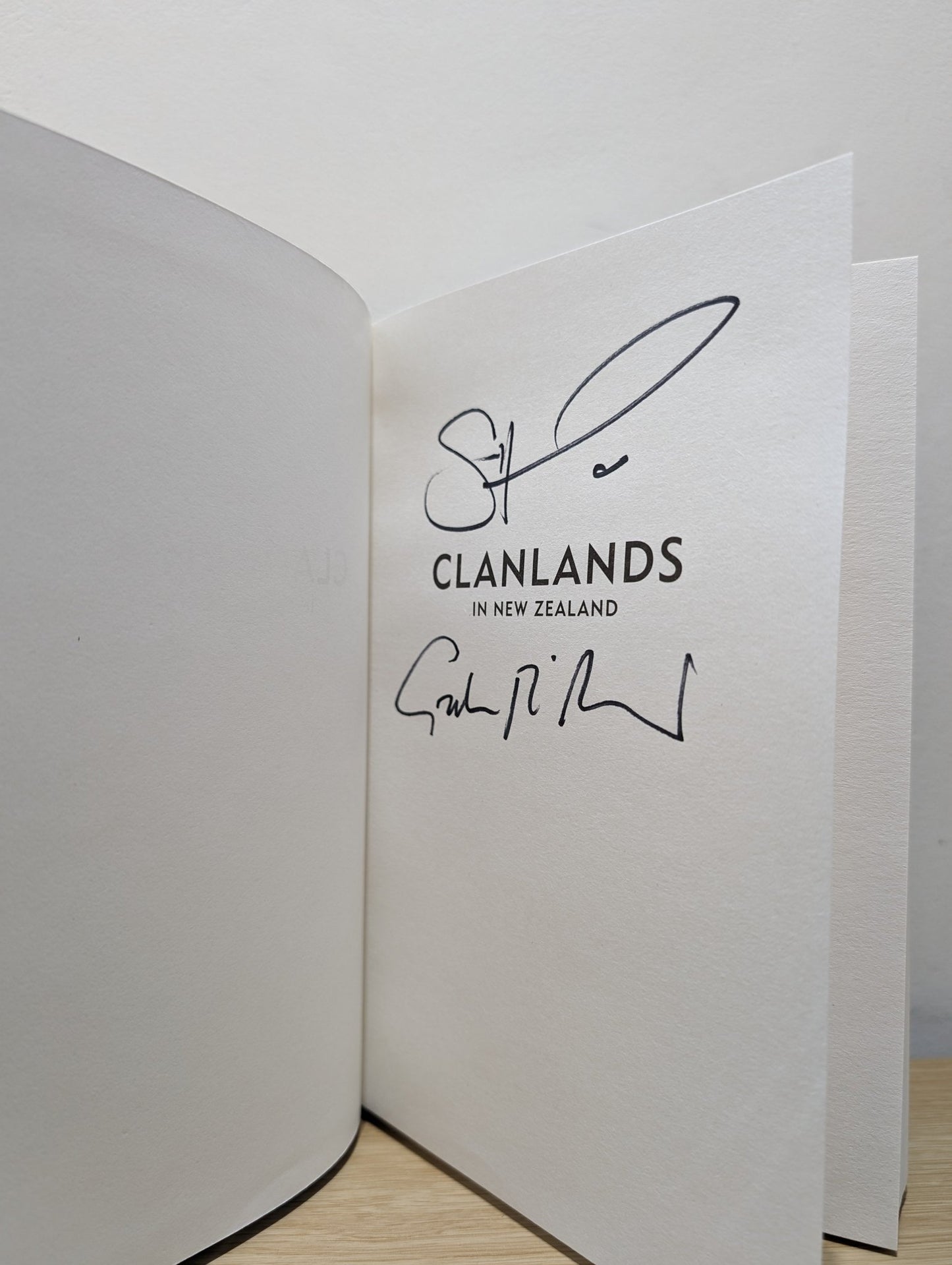 Clanlands in New Zealand by Sam Heughan Graham McTavish (Signed First Edition) - Fialta Books