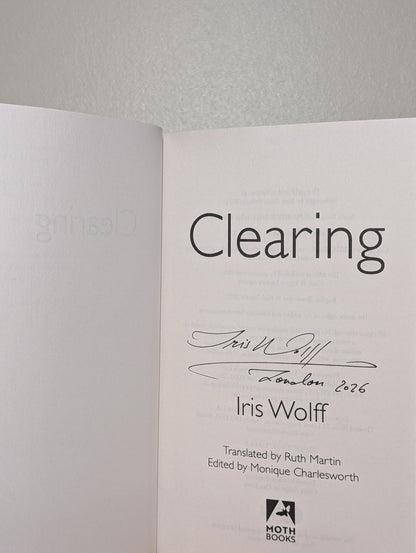 CLEARING by Iris Wolff (Signed Dated First Edition) - Fialta Books