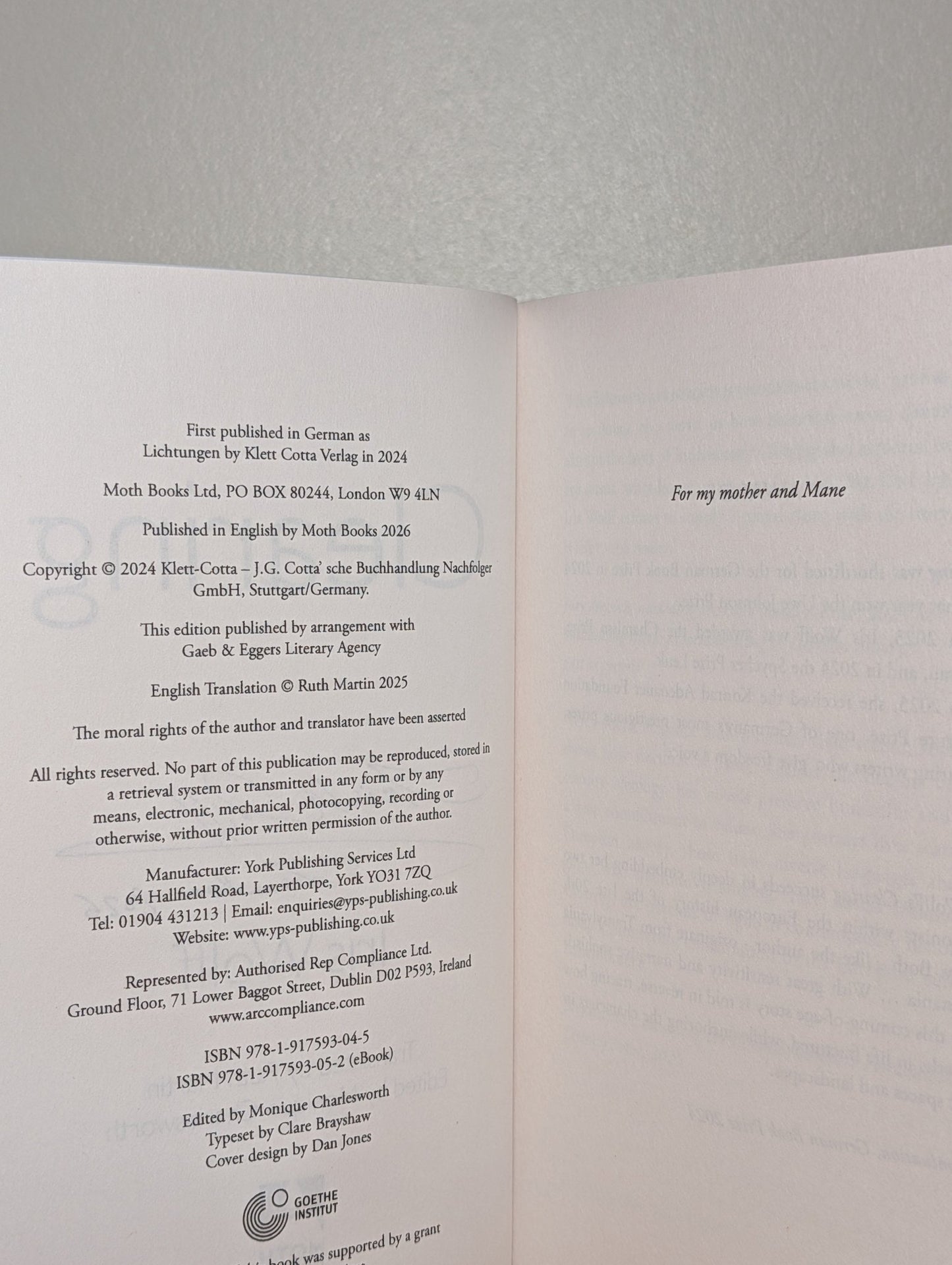 CLEARING by Iris Wolff (Signed Dated First Edition) - Fialta Books