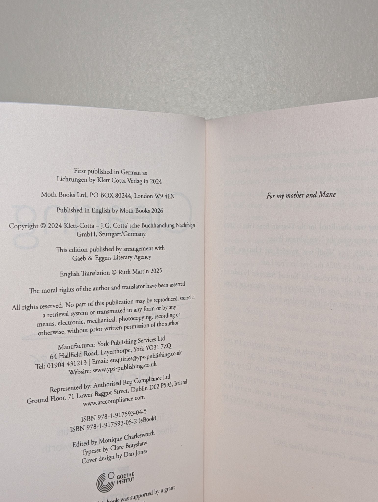 CLEARING by Iris Wolff (Signed Dated First Edition) - Fialta Books
