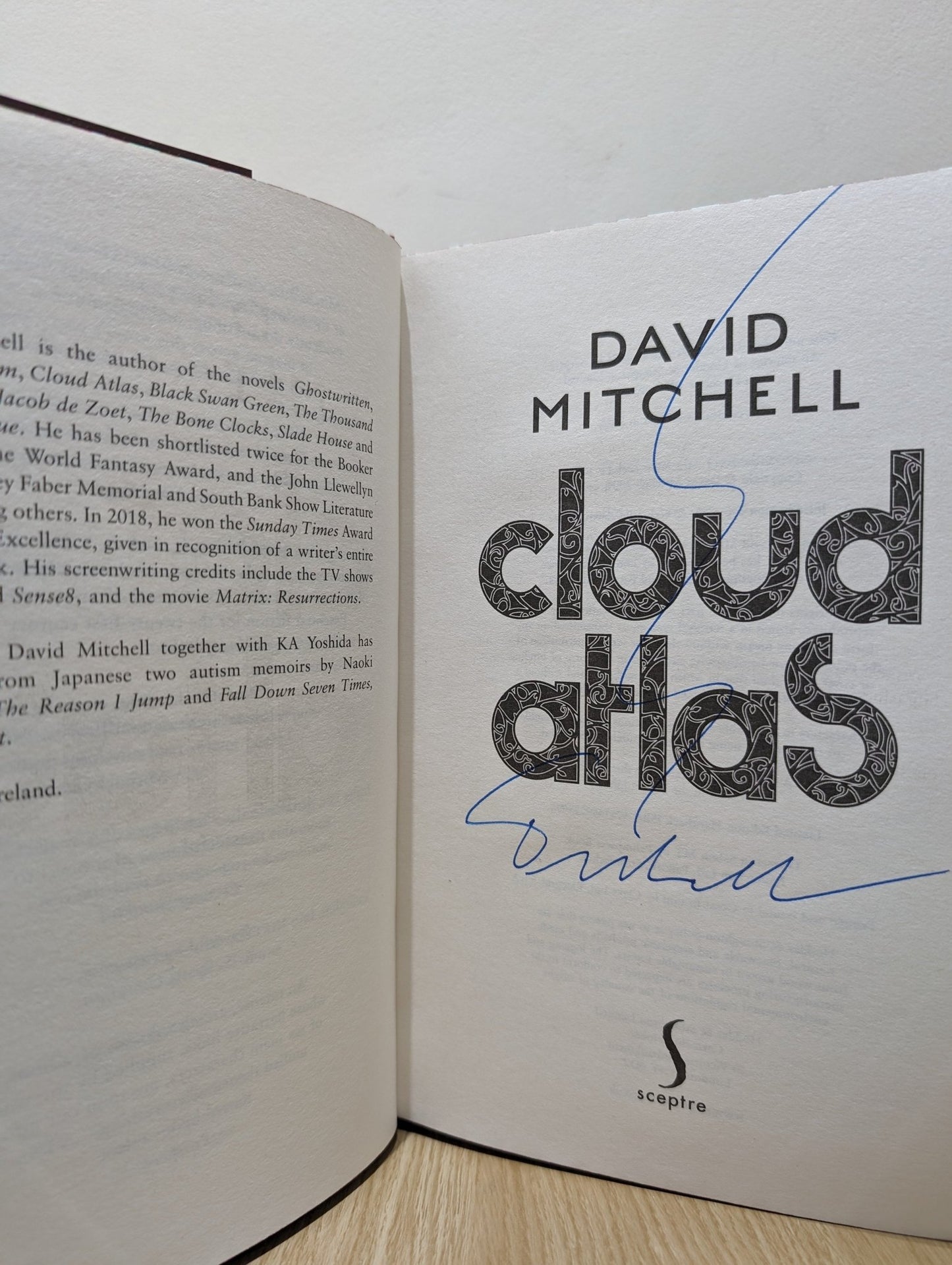 Cloud Atlas: 20th Anniversary Edition by David Mitchell (Signed with sprayed edges) - Fialta Books