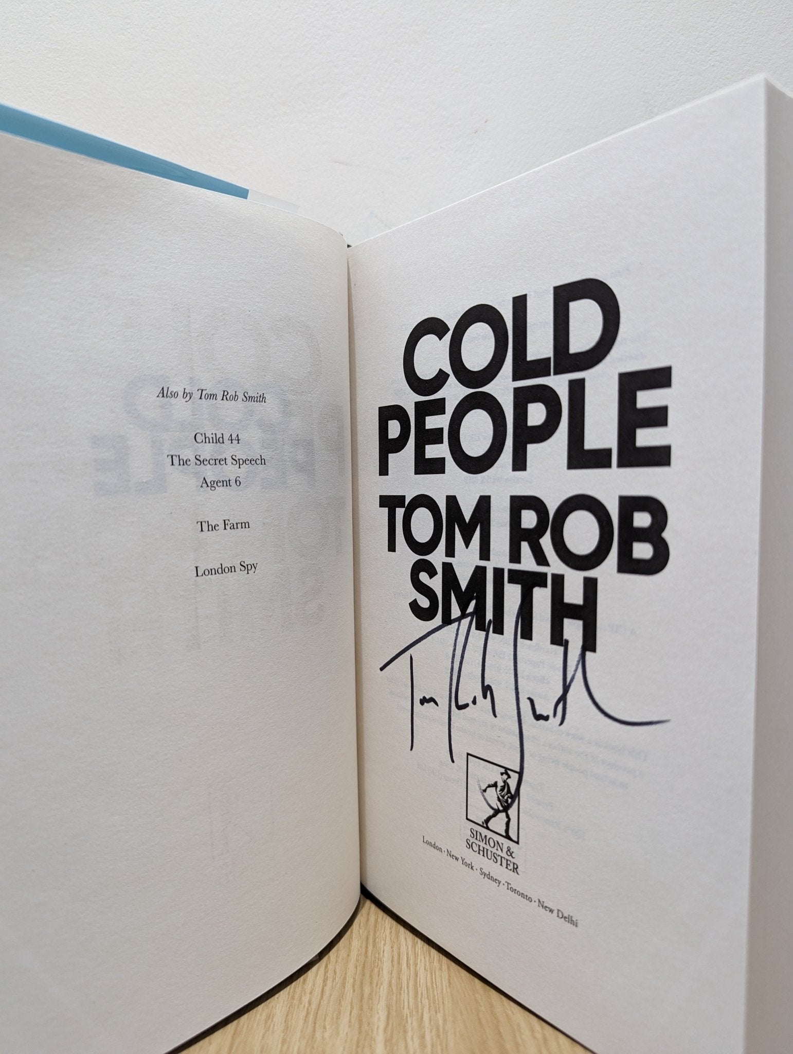 Cold People by Tom Rob Smith (Signed First Edition) - Fialta Books