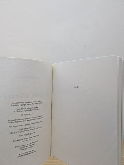 Colonel Lagrimas by Carlos Fonseca Suarez (Signed) - Fialta Books