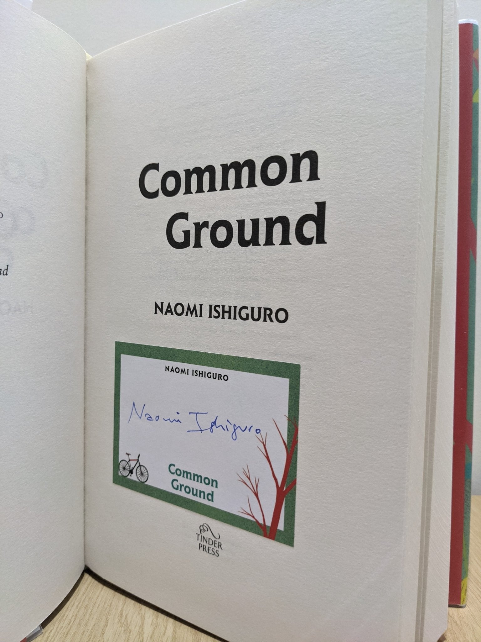 Common Ground by Naomi Ishiguro (Signed First Edition) - Fialta Books