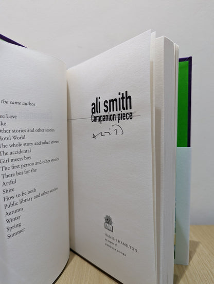 Companion Piece by Ali Smith (Signed First Edition) - Fialta Books