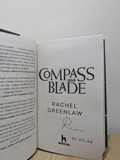 Compass and Blade by Rachel Greenlaw (Signed Dated First Edition) - Fialta Books