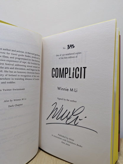 Complicit by Winnie M Li (Signed First Edition with sprayed edges) - Fialta Books