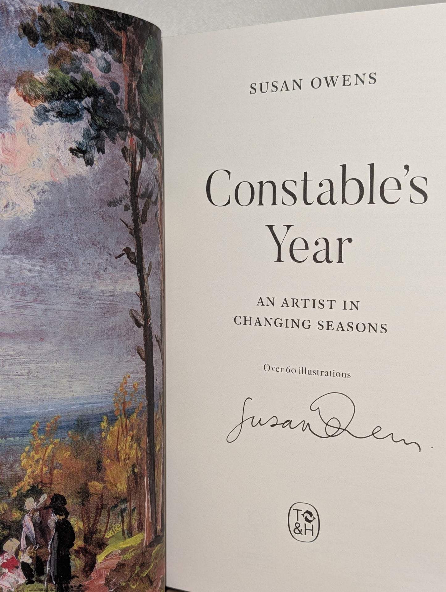 Constable's Year: An Artist in Changing Seasons by Susan Owens (Signed First Edition) - Fialta Books