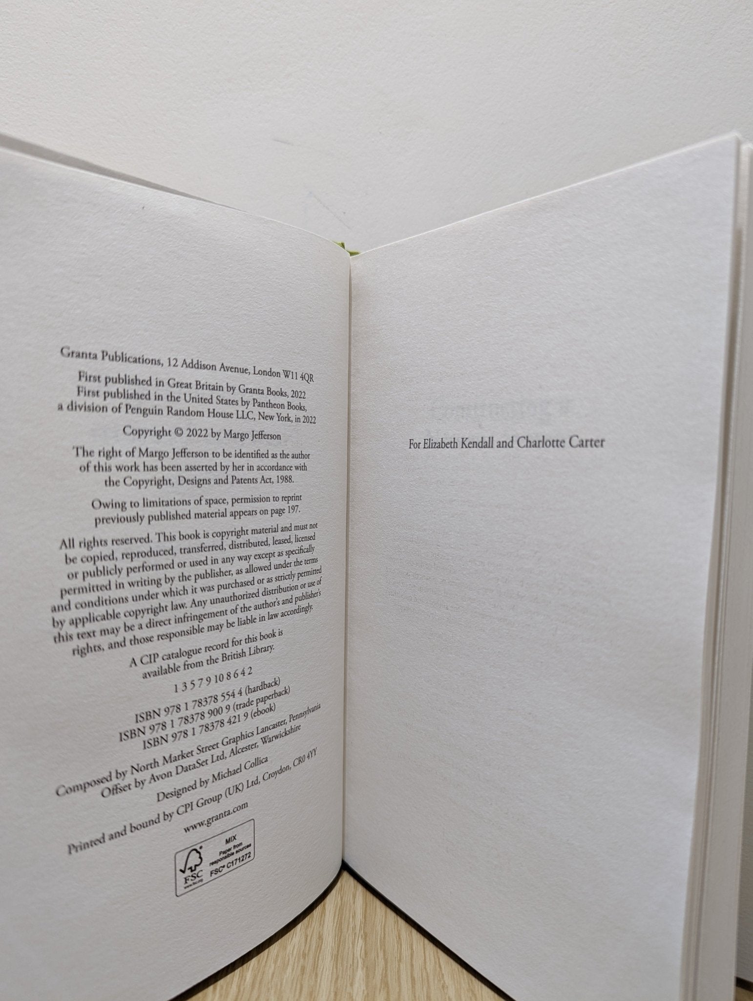 Constructing a Nervous System: A Memoir by Margo Jefferson (Signed First Edition) - Fialta Books