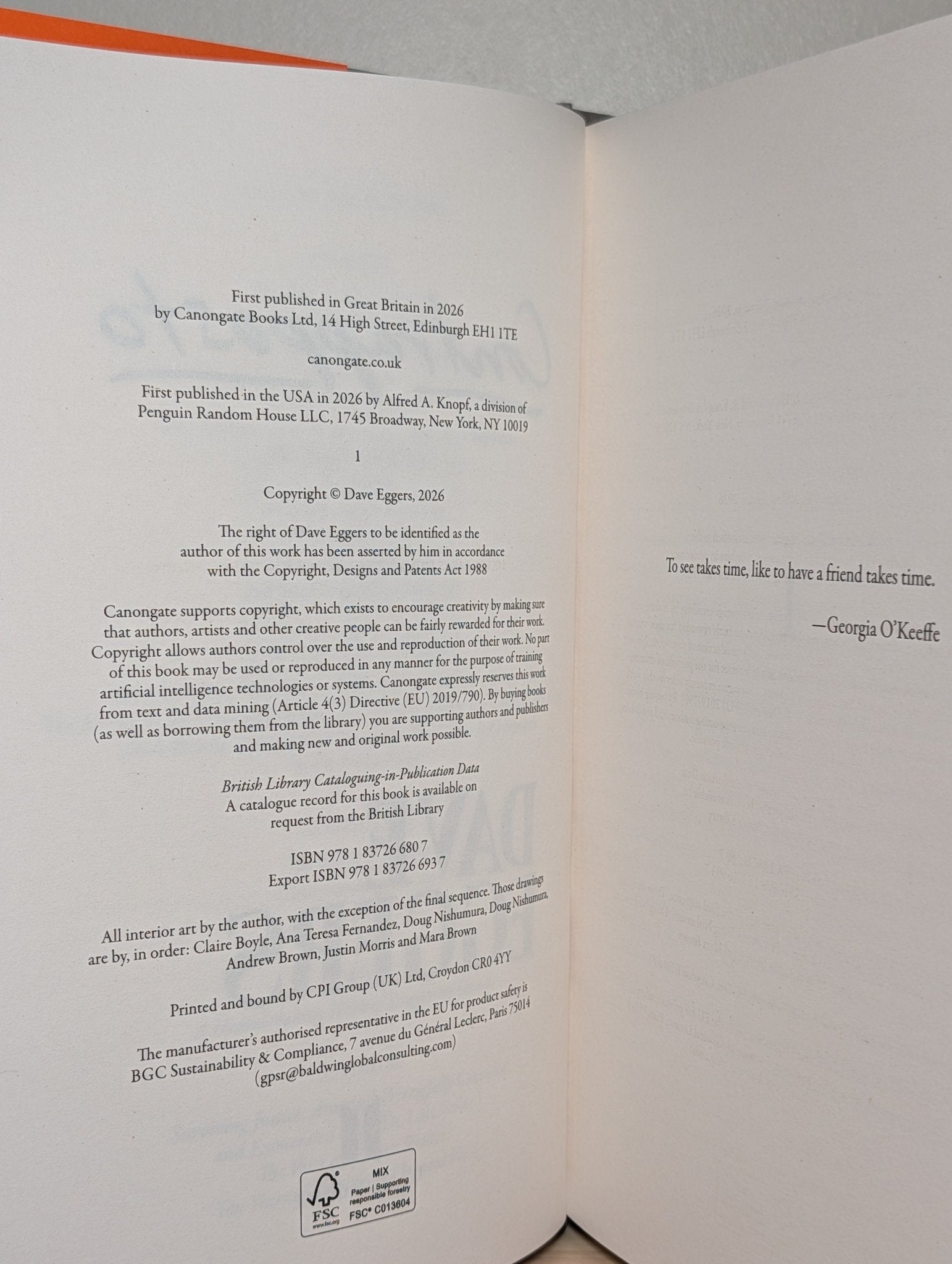 Contrapposto by Dave Eggers (Signed First Edition) - Fialta Books