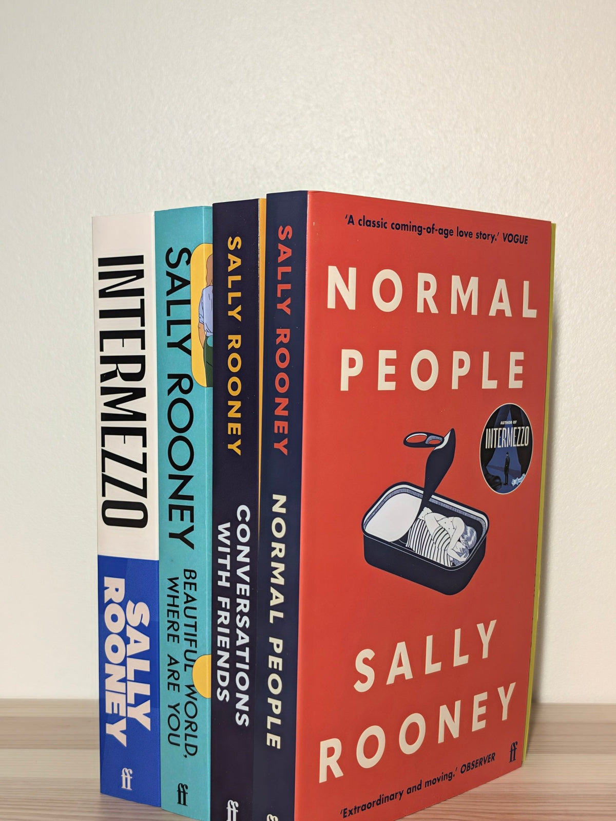 Conversations with Friends; Normal People; Beautiful World, Where Are You; Intermezzo by Sally Rooney (Paperback Edition) - Fialta Books