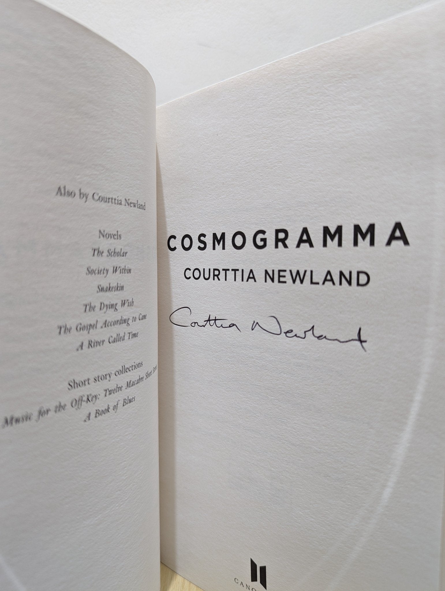 Cosmogramma by Courttia Newland (Signed First Edition) - Fialta Books