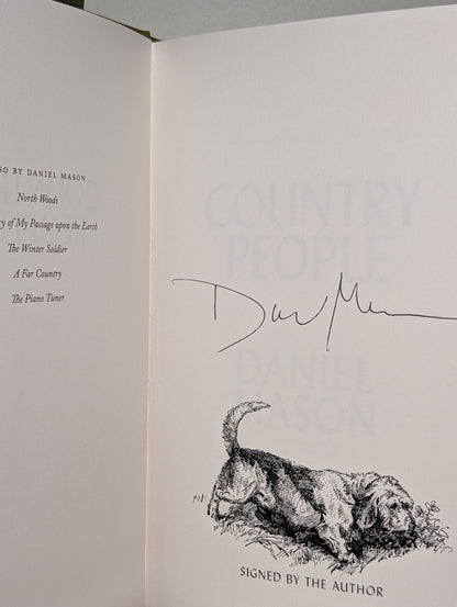 Country People by Daniel Mason (Signed First Edition) - Fialta Books