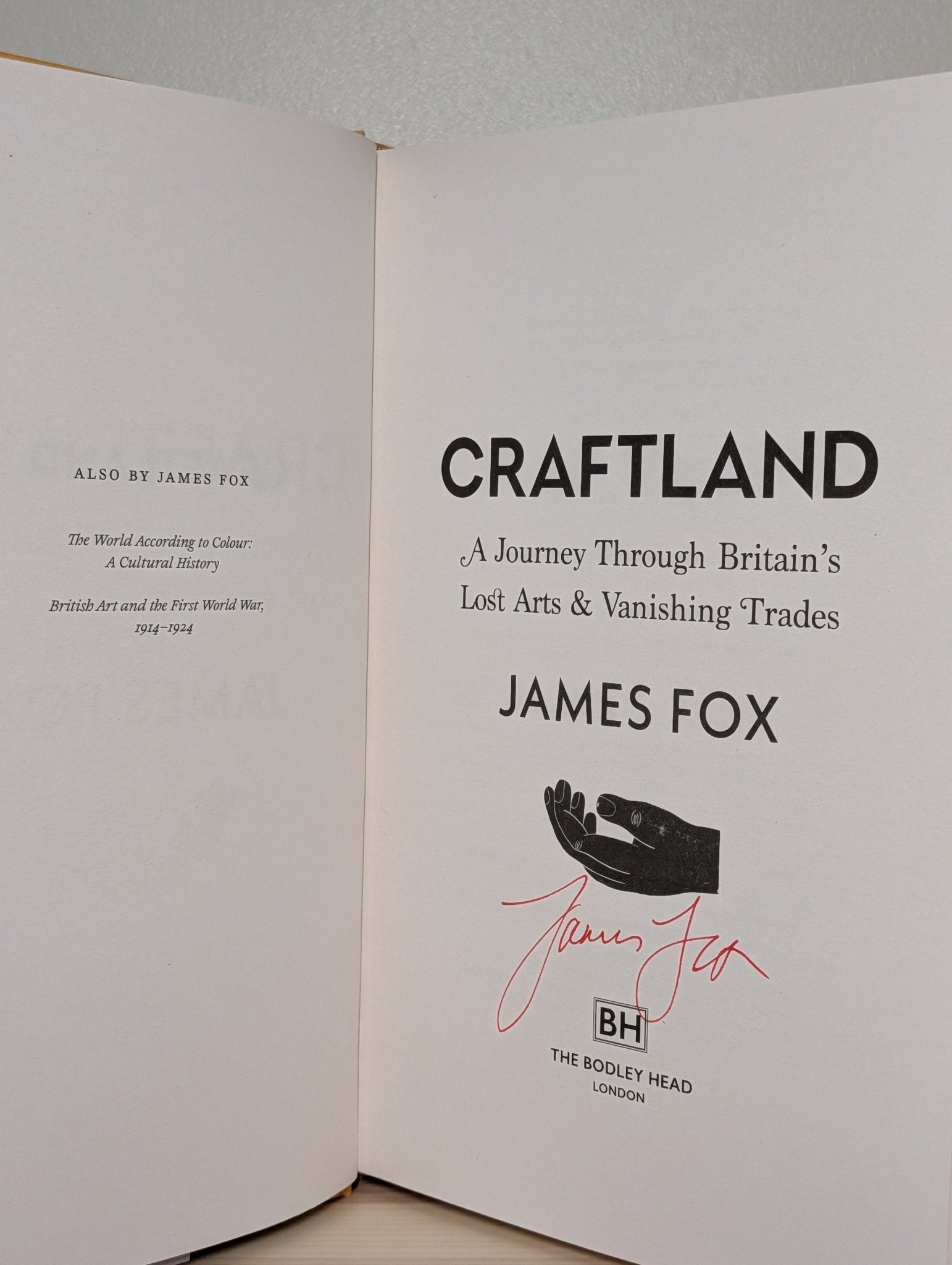 Craftland by James Fox (Signed First Edition) - Fialta Books