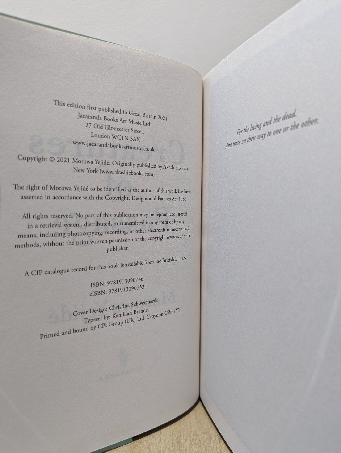 Creatures of Passage by Morowa Yejide (First Edition) - Fialta Books