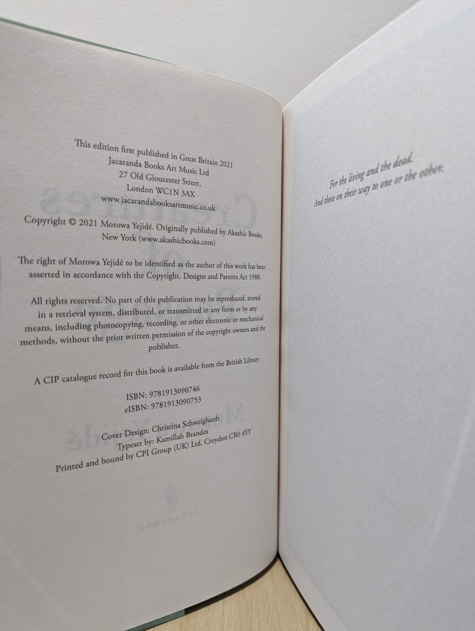 Creatures of Passage by Morowa Yejide (First Edition) - Fialta Books