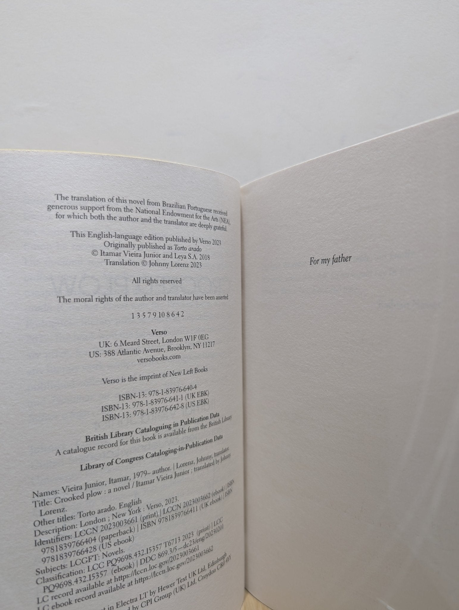 Crooked Plow by Itamar Vieira Junior (Signed First Edition) - Fialta Books