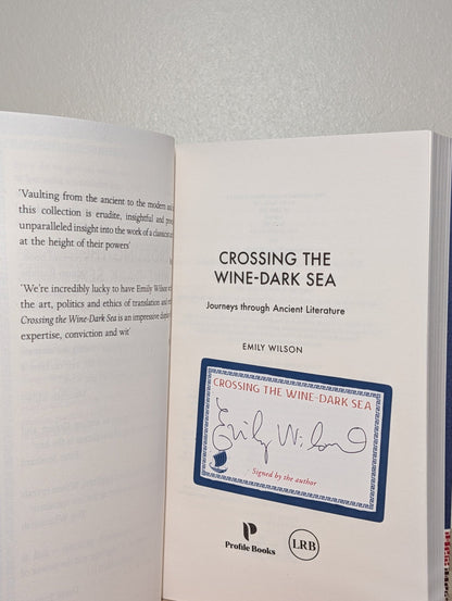 Crossing the Wine-Dark Sea by Emily Wilson (Signed Edition) - Fialta Books