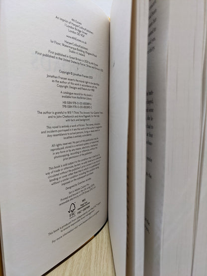 Crossroads by Jonathan Franzen (Signed First Edition) - Fialta Books