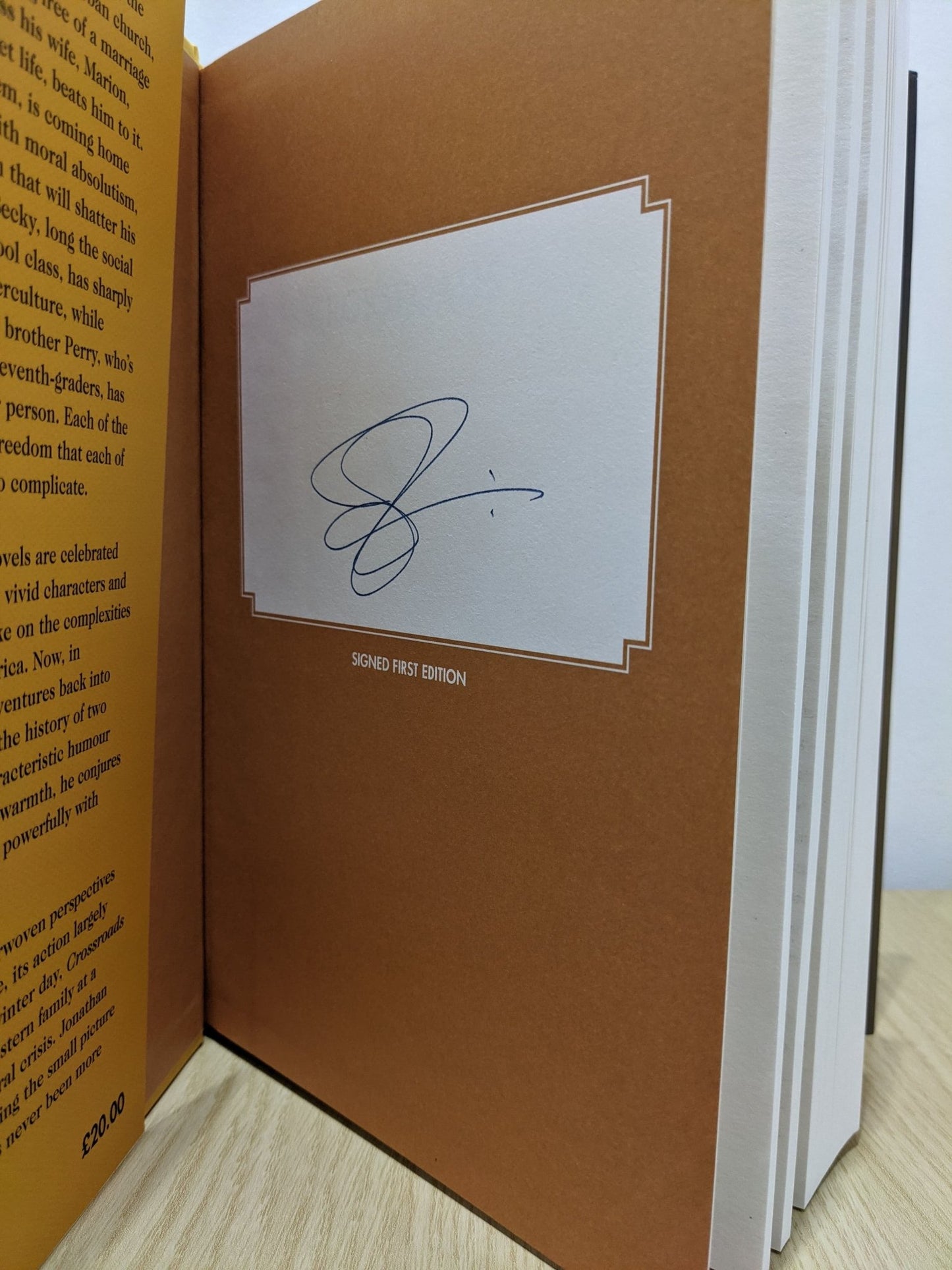 Crossroads by Jonathan Franzen (Signed First Edition) - Fialta Books