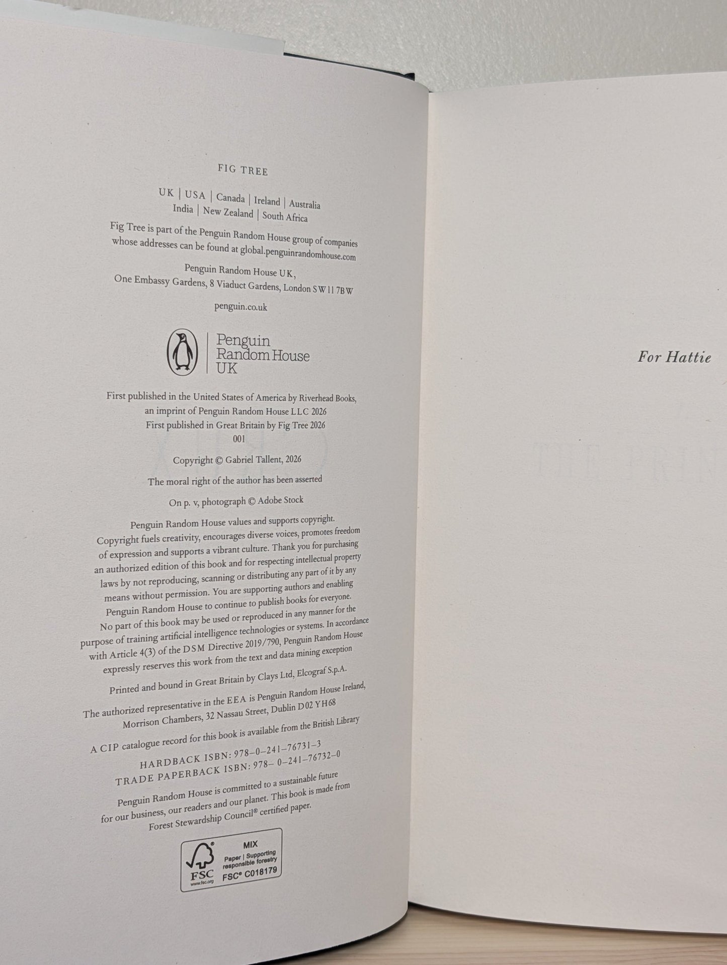 Crux by Gabriel Tallent (Signed First Edition) - Fialta Books