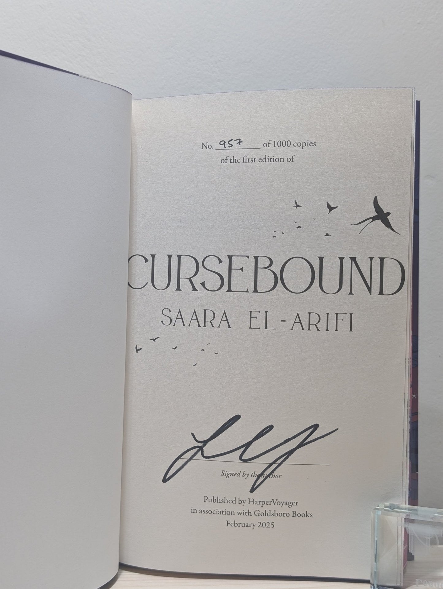 Cursebound by Saara El - Arifi (Signed Numbered First Edition with sprayed edges) - Fialta Books