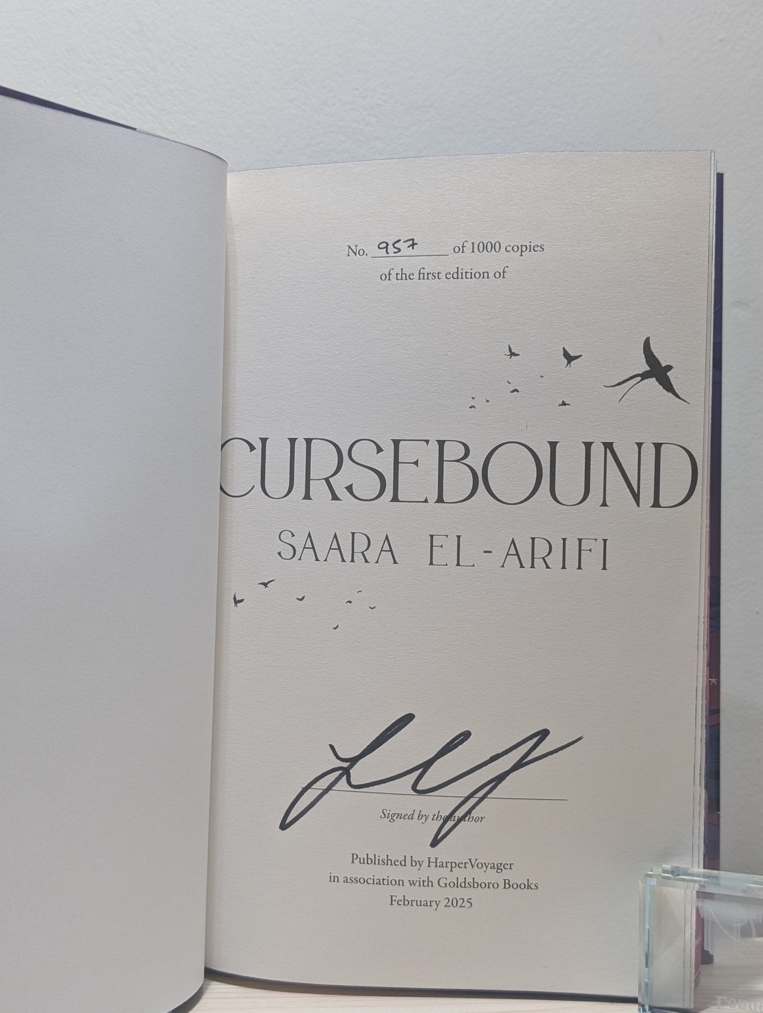 Cursebound by Saara El - Arifi (Signed Numbered First Edition with sprayed edges) - Fialta Books