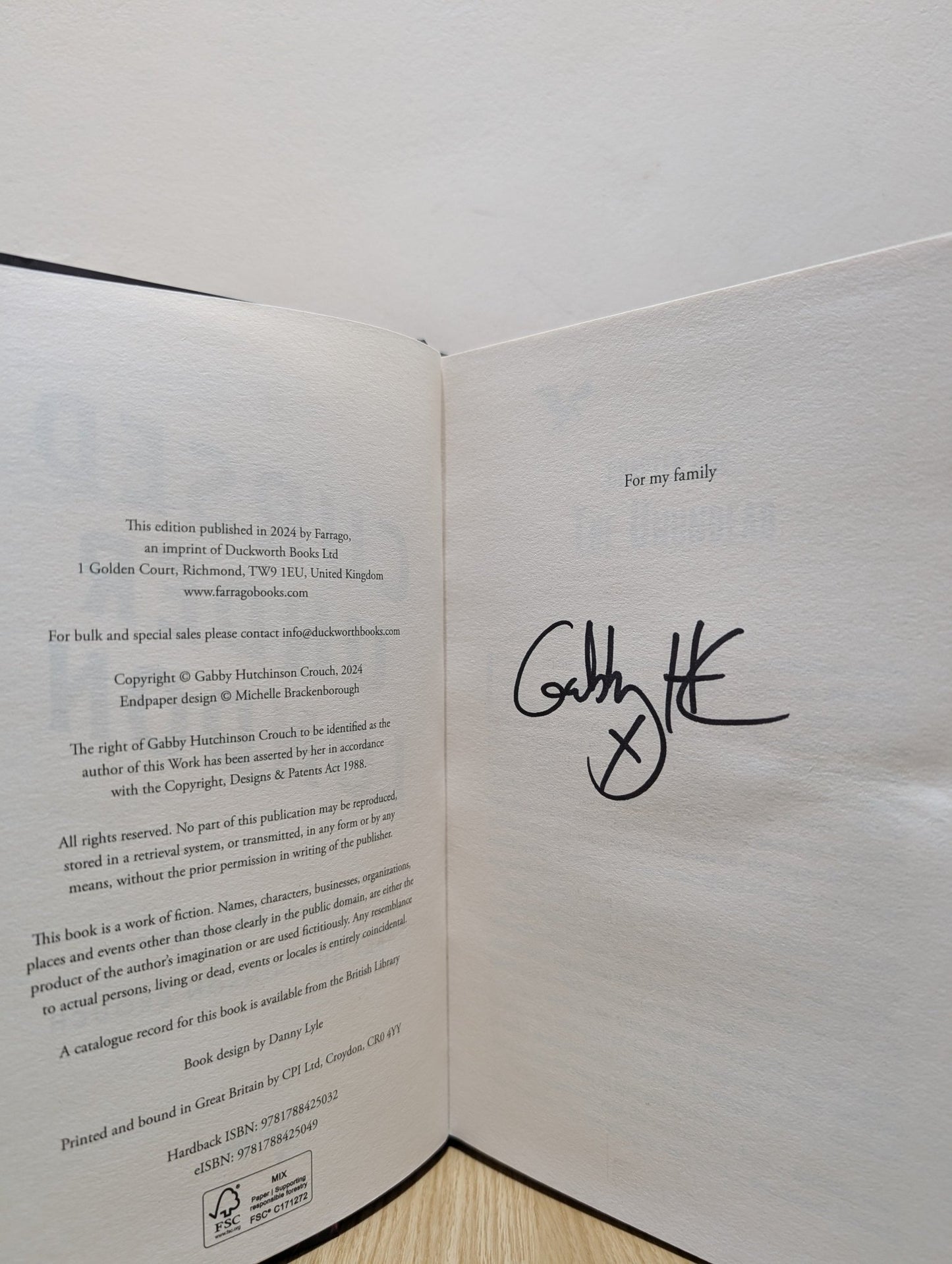 Cursed Under London by Gabby Hutchinson Crouch (Signed First Edition) - Fialta Books