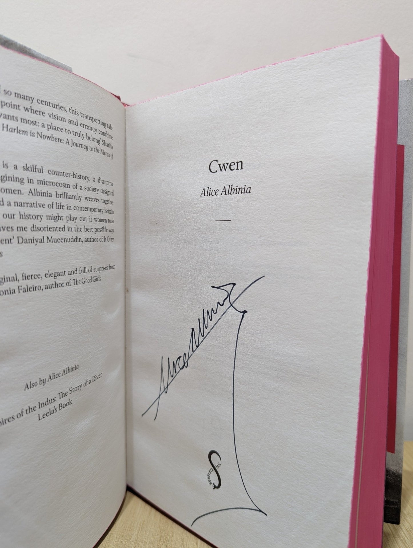 Cwen by Alice Albinia (Signed First Edition) - Fialta Books