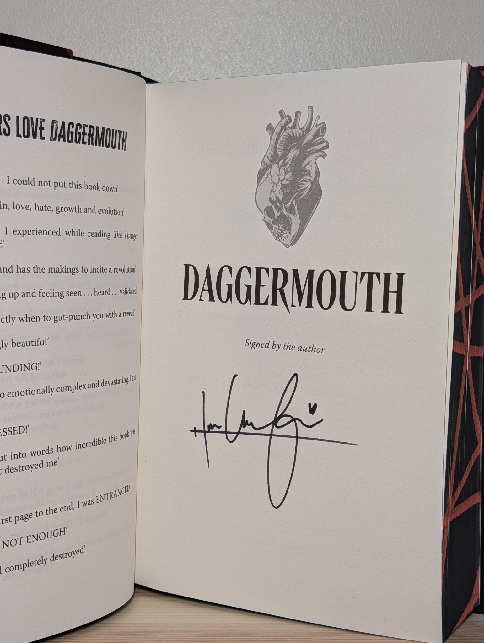 Daggermouth by H. M. Wolfe (Signed First Edition with sprayed edges) - Fialta Books