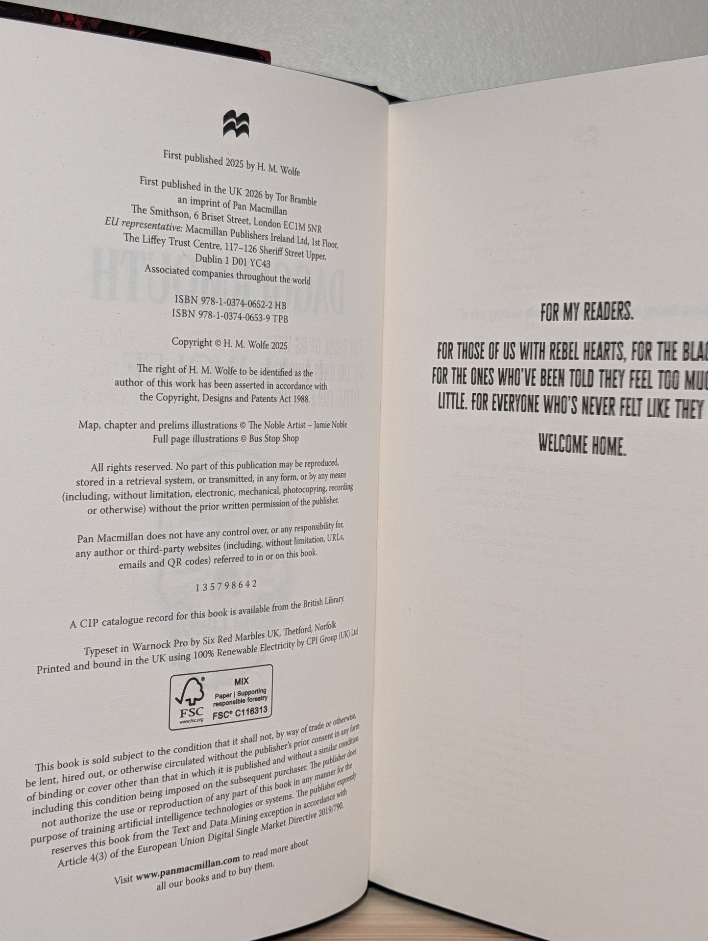 Daggermouth by H. M. Wolfe (Signed First Edition with sprayed edges) - Fialta Books