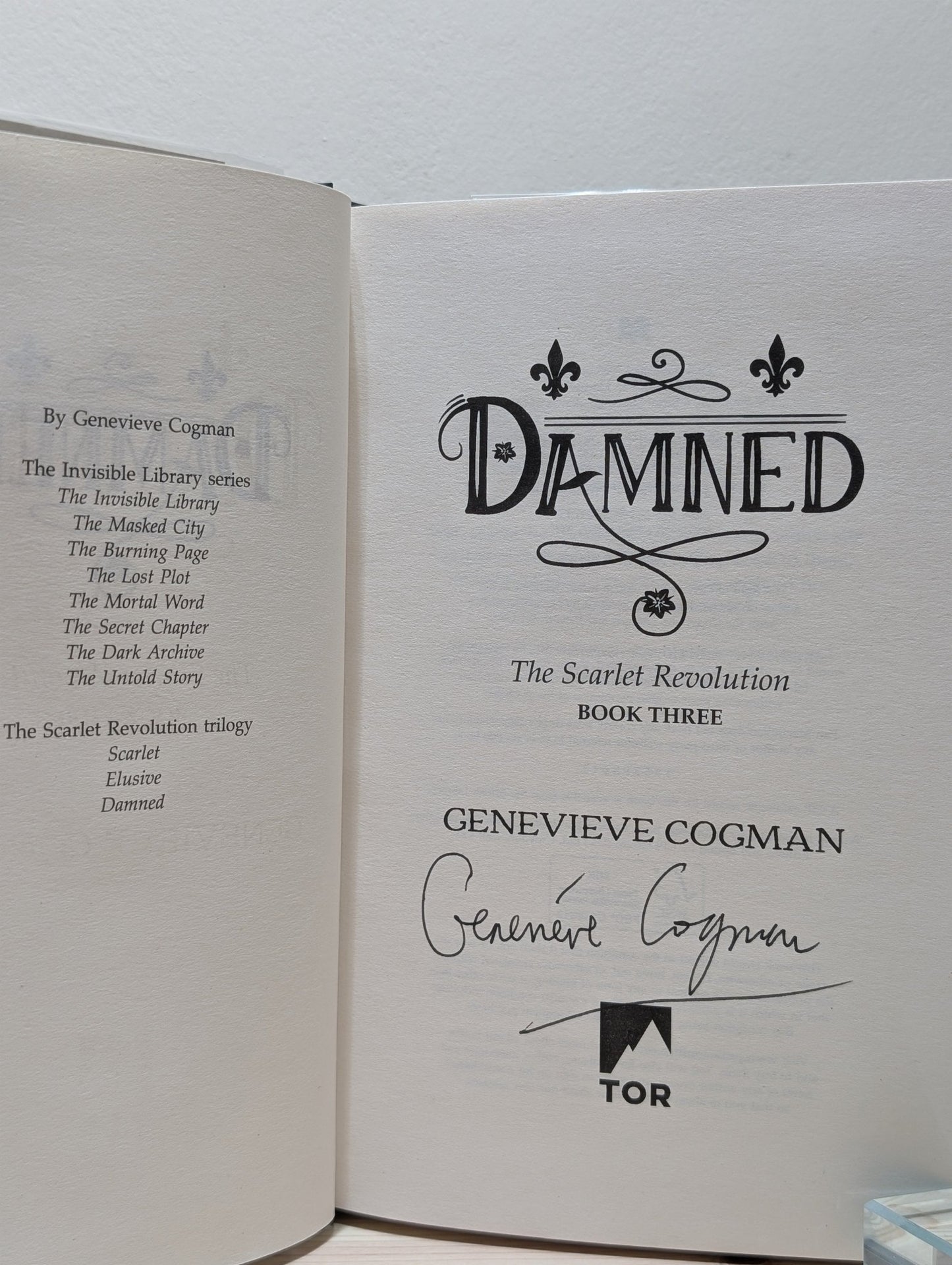 Damned by Genevieve Cogman (Signed First Edition) - Fialta Books