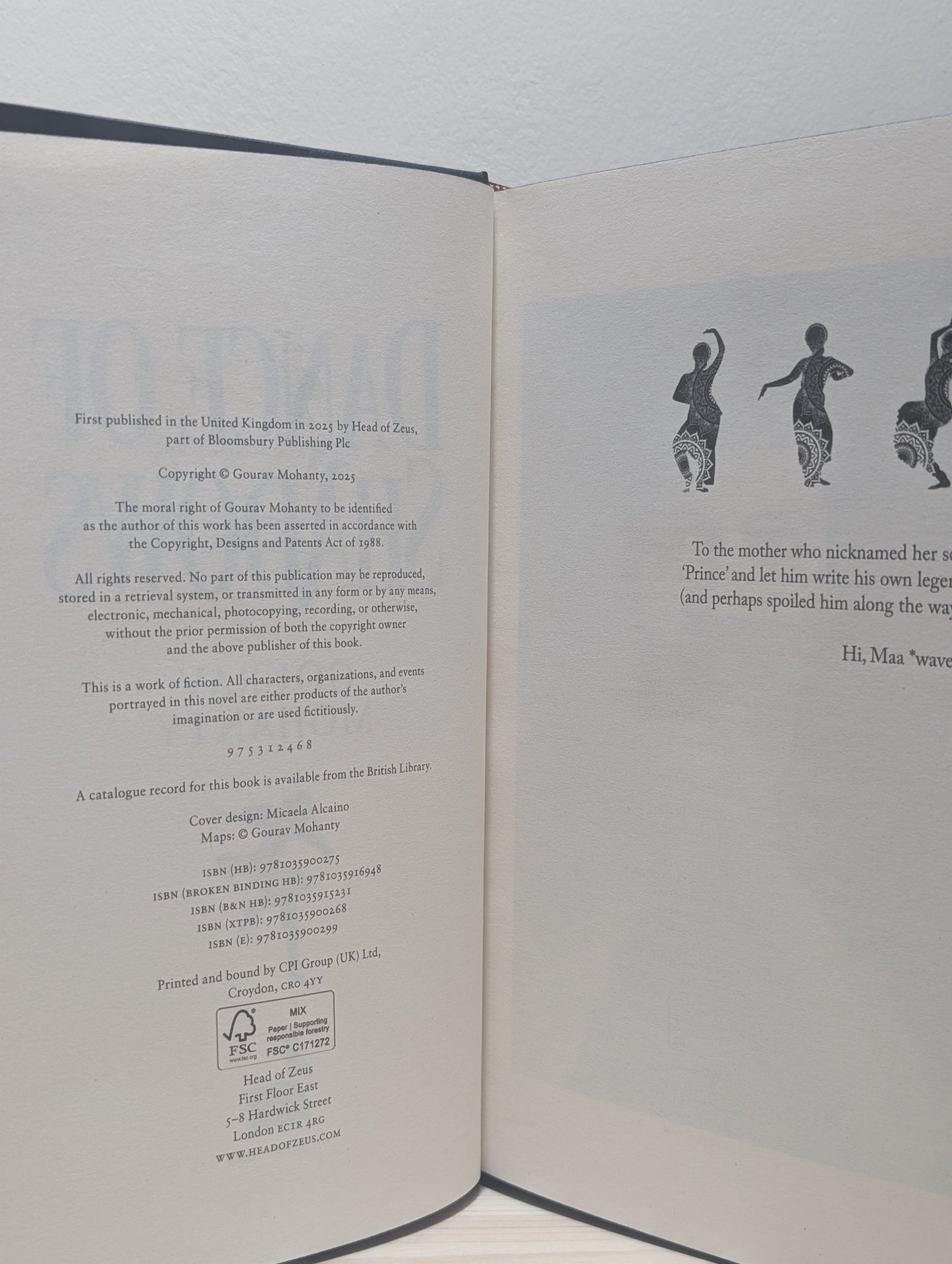 Dance of Shadows: Raag of Rta 2 by Gourav Mohanty (Signed First Edition with sprayed edges) - Fialta Books