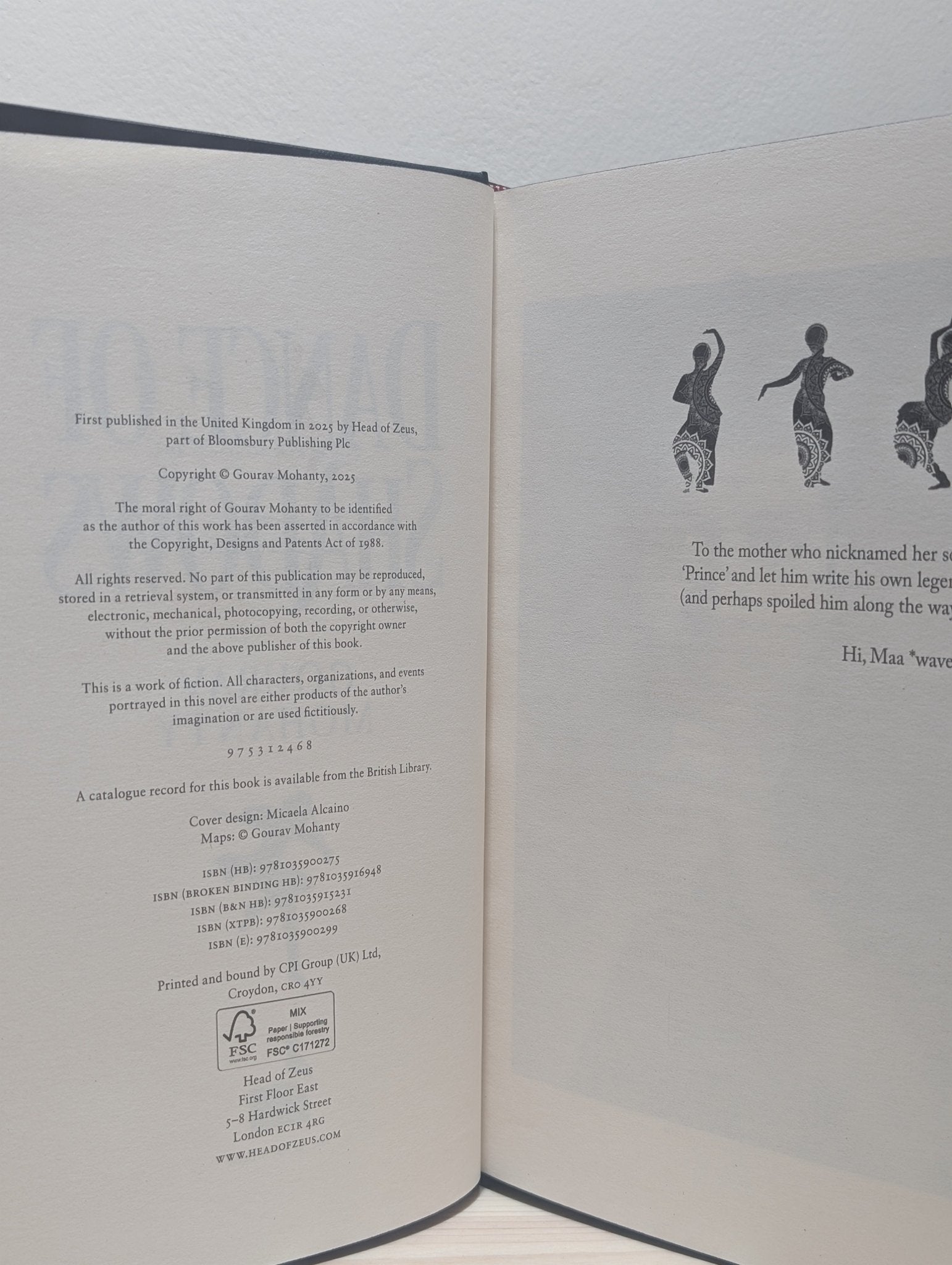 Dance of Shadows: Raag of Rta 2 by Gourav Mohanty (Signed First Edition with sprayed edges) - Fialta Books