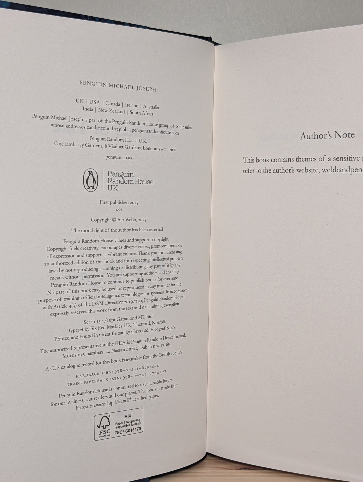 Daughter of Chaos; Daughter of Fate by A S Webb (Signed set) - Fialta Books