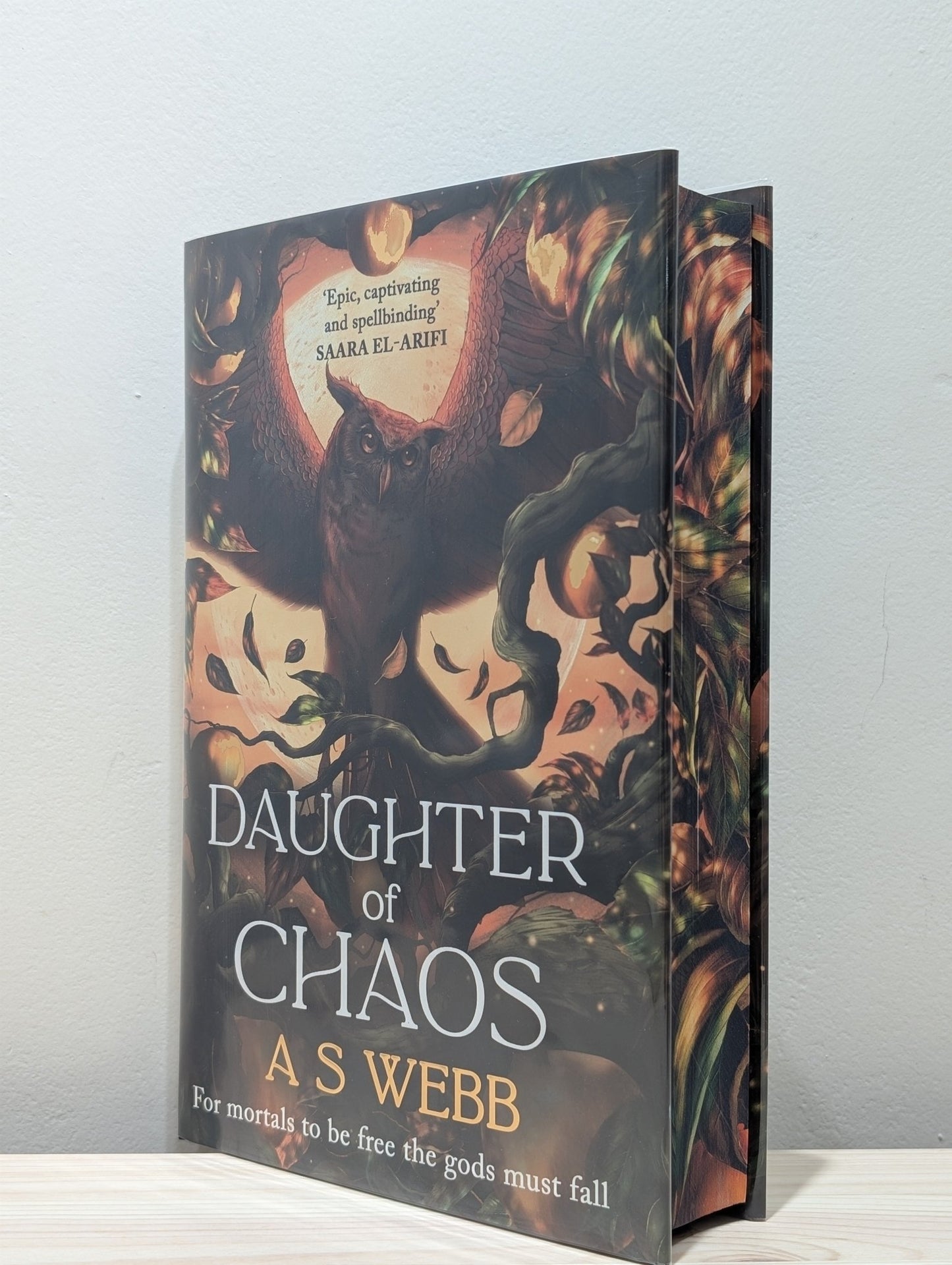 Daughter of Chaos: The Dark Pantheon 1 by A S Webb (Signed Numbered First Edition with sprayed edges) - Fialta Books