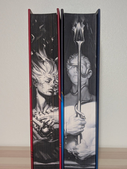 Daughter of No Worlds; Children of Fallen Gods by Carissa Broadbent (Signed with sprayed edges) - Fialta Books