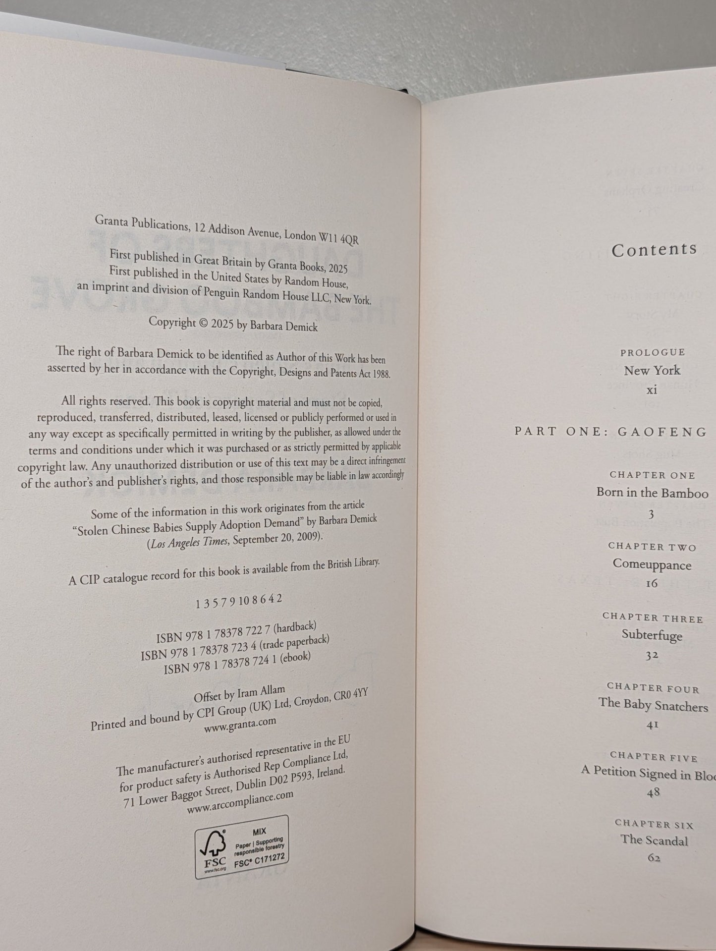 Daughters of the Bamboo Grove by Barbara Demick (Signed First Edition) - Fialta Books