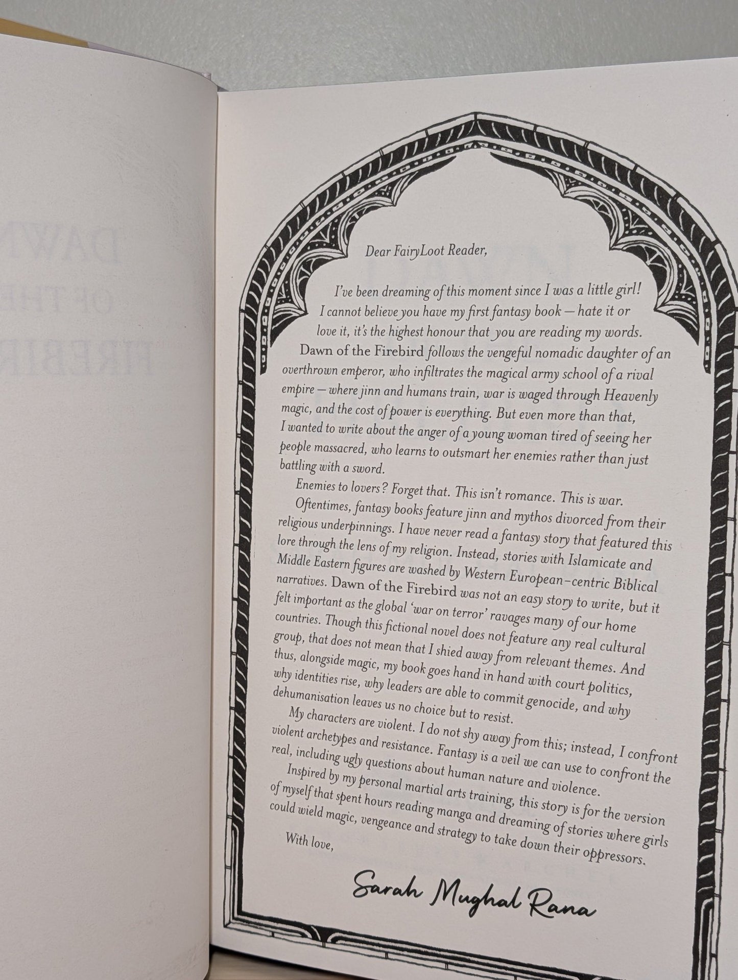 Dawn of the Firebird by Sarah Mughal Rana (Special Edition with sprayed edges) - Fialta Books