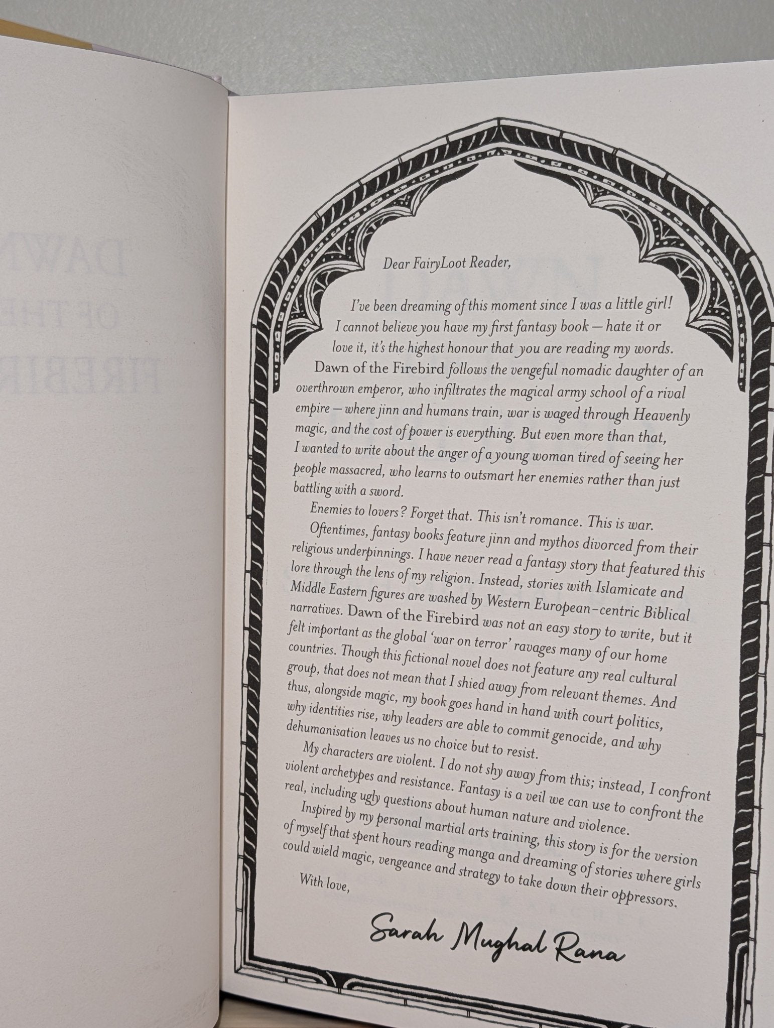 Dawn of the Firebird by Sarah Mughal Rana (Special Edition with sprayed edges) - Fialta Books