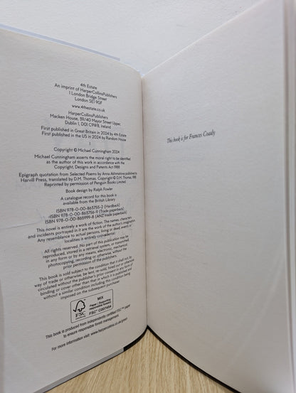 Day by Michael Cunningham (Signed Dated First Edition) - Fialta Books