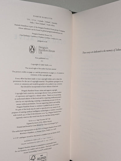 Dead and Alive by Zadie Smith (Signed First Edition) - Fialta Books