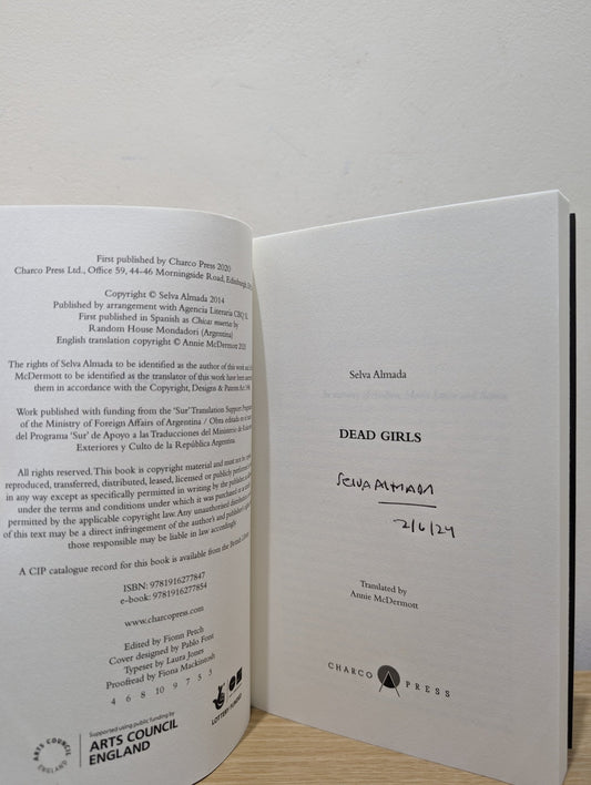 Dead Girls by Selva Almada (Signed) - Fialta Books